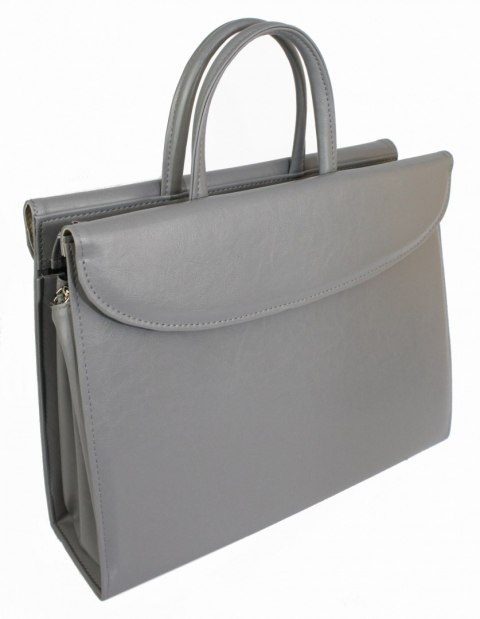 Aktówka Elegant Dla Kobiet Na Dokumenty Do Pracy PolskaGalanteria Skóra Ekologiczna Wzór 2 JASNY POPIELATY Aktówka Elegant Dla Kobiet Na Dokumenty Do Pracy PolskaGalanteria Skóra Ekologiczna Wzór 2 JASNY POPIELATY
