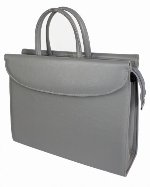 Aktówka Elegant Dla Kobiet Na Dokumenty Do Pracy PolskaGalanteria Skóra Ekologiczna Wzór 2 JASNY POPIELATY Aktówka Elegant Dla Kobiet Na Dokumenty Do Pracy PolskaGalanteria Skóra Ekologiczna Wzór 2 JASNY POPIELATY