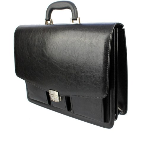 Aktówka Elegant Na Dokumenty Do Pracy PolskaGalanteria Skóra Ekologiczna Wzór 3 CZARNA Aktówka Elegant Na Dokumenty Do Pracy PolskaGalanteria Skóra Ekologiczna Wzór 3 CZARNA