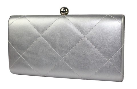 Elegancka Kopertówka JESSICA Z Ozdobnym Paskiem DX-1174 SREBRNA Elegancka Kopertówka JESSICA Z Ozdobnym Paskiem DX-1174 SREBRNA
