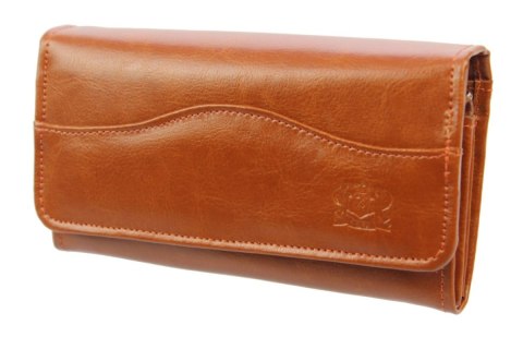 Elegancki Portfel Damski Skórzany CRIS-POL(PL) Skóra Licowa 16,5 cm Klamra Wewnątrz Elegancki Portfel Damski Skórzany CRIS-POL(PL) Skóra Licowa 16,5 cm Klamra Wewnątrz