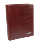 Elegancki Portfel Męski Skórzany ALBATROSS Skóra Licowa Średni Pionowy Dwa Skrzydełka A-3748 10,5 x 8,5 x 2 [cm]