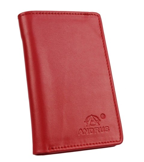 Etui na dokumenty ANDRUS (PL) Dwie Części Na Nap Skóra Naturalna RIFD 13 x 8 [cm]