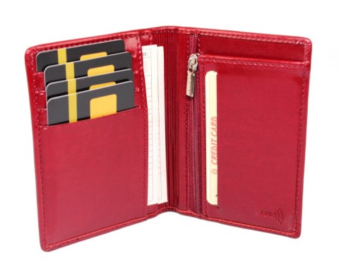 Etui Na Dokumenty WILMAR (PL) Duże Pionowe Dwie Części Z Miejscem Na Monety Płaski Portfel RFID WIL 9 x 12 [cm]