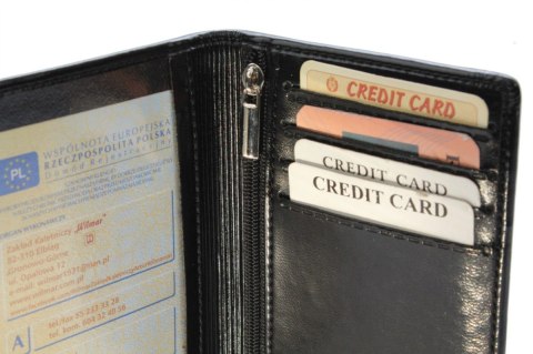 Etui Na Dokumenty WILMAR (PL) Duże Pionowe Dwie Części Z Pionowym Suwakiem RFID WIL_P1MZ_R Etui Na Dokumenty WILMAR (PL) Duże Pionowe Dwie Części Z Pionowym Suwakiem RFID WIL_P1MZ_R