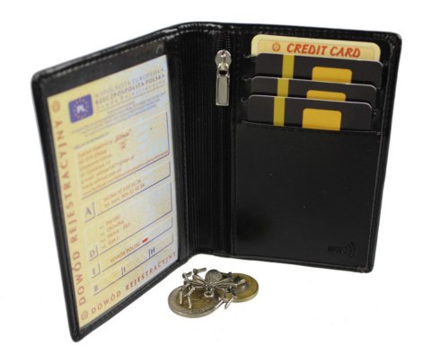 Etui Na Dokumenty WILMAR (PL) Duże Pionowe Dwie Części Z Pionowym Suwakiem RFID WIL_P1MZ_R Etui Na Dokumenty WILMAR (PL) Duże Pionowe Dwie Części Z Pionowym Suwakiem RFID WIL_P1MZ_R