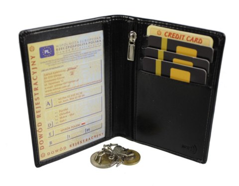 Etui Na Dokumenty WILMAR (PL) Duże Pionowe Dwie Części Z Pionowym Suwakiem RFID WIL_P1MZ_R Etui Na Dokumenty WILMAR (PL) Duże Pionowe Dwie Części Z Pionowym Suwakiem RFID WIL_P1MZ_R