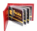 Etui Na Karty Dokumenty ANDRUS (PL) Wizytownik Mały Poziomy Skóra Naturalna RFID 10 x 7 x 1 [cm]