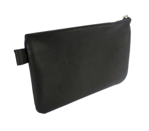 Etui Na Klucze Kluczówka Duża Jeden Zamek PolskaGalanteria.pl Skóra Naturalna CZARNY 11 x 17 [cm]