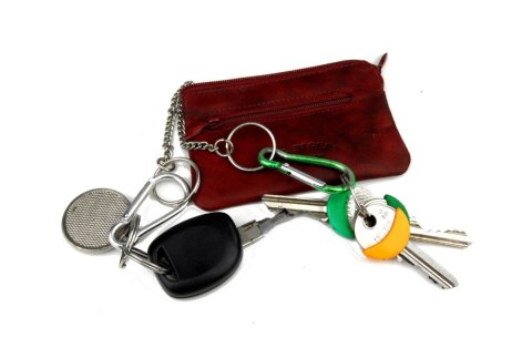 Etui Na Klucze Skórzane BAG STREET Skóra Naturalna Kluczówka Wzór I BS576 Etui Na Klucze Skórzane BAG STREET Skóra Naturalna Kluczówka Wzór I BS576