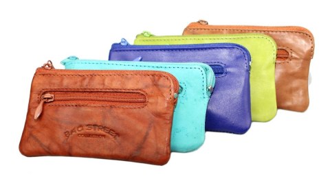 Etui Na Klucze Skórzane BAG STREET Skóra Naturalna Kluczówka Wzór I BS576 Etui Na Klucze Skórzane BAG STREET Skóra Naturalna Kluczówka Wzór I BS576