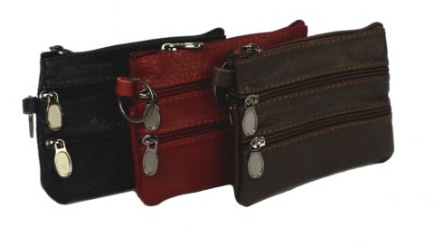 Etui Na Klucze Skórzane Polska Galanteria (PL) Skóra Naturalna Cztery Zamki Na Jeden Komplet Kluczy N149 11,5 x 9 x 1 [cm]