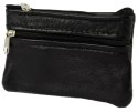 Etui Na Klucze Skórzane Polska Galanteria (PL) Skóra Naturalna Dwa Zamki Na Jeden Komplet Kluczy 2S 11,5 x 8,5 x 1 [cm]