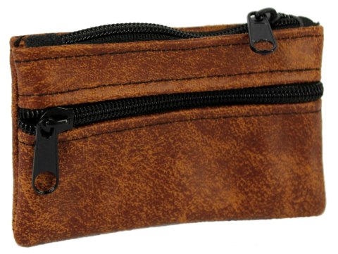 Etui Na Klucze Skórzane Polska Galanteria (PL) Skóra Naturalna Dwa Zamki Na Jeden Komplet Kluczy 2S 11,5 x 8,5 x 1 [cm]