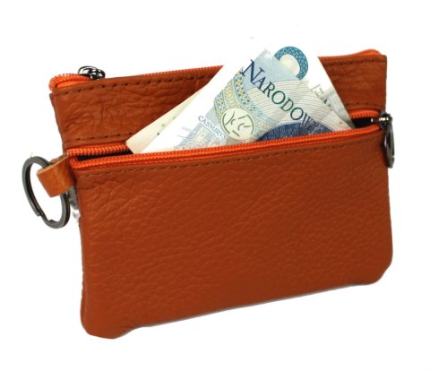 Etui Na Klucze Skórzane Polska Galanteria (PL) Skóra Naturalna Trzy Zamki Na Jeden Komplet Kluczy N159 12 x 9 x 1 [cm]