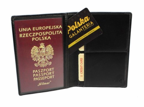 Etui Na Paszport Wilmar (PL) Skóra Włoska Duże Dwie Części RFID P7 Etui Na Paszport Wilmar (PL) Skóra Włoska Duże Dwie Części RFID P7