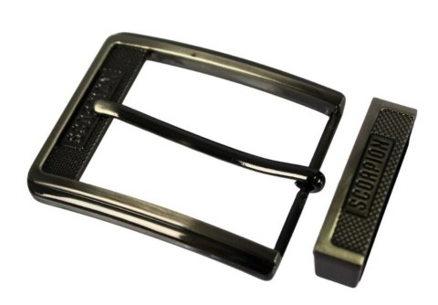 Klamra Bezniklowa Do Paska Męskiego Skórzanego 40 mm Sprzączka DeLuxe Bardzo Mocna Z Metalową Szlufką SCORPION WZÓR 2 Klamra Bezniklowa Do Paska Męskiego Skórzanego 40 mm Sprzączka DeLuxe Bardzo Mocna Z Metalową Szlufką SCORPION WZÓR 2