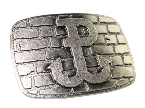 Klamra Bezniklowa Do Paska Sprzączka Pełna Blaszka Z Bolczykiem 40 mm Metalowa Solidna KBOL40/01 "PW" "Polska Walcząca" Klamra Bezniklowa Do Paska Sprzączka Pełna Blaszka Z Bolczykiem 40 mm Metalowa Solidna KBOL40/01 "PW" "Polska Walcząca"