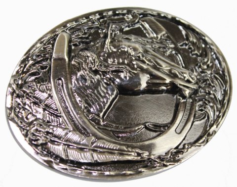 Klamra Bezniklowa Do Paska Sprzączka Pełna Blaszka Z Bolczykiem 40 mm Metalowa Solidna KBOL40/63 "KOŃ II" Klamra Bezniklowa Do Paska Sprzączka Pełna Blaszka Z Bolczykiem 40 mm Metalowa Solidna KBOL40/63 "KOŃ II"