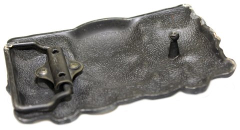 Klamra Bezniklowa Do Paska Sprzączka Pełna Blaszka Z Bolczykiem 40 mm Metalowa Solidna KBOL40/77 "TRZY MĄDRE CZASZKI" Klamra Bezniklowa Do Paska Sprzączka Pełna Blaszka Z Bolczykiem 40 mm Metalowa Solidna KBOL40/77 "TRZY MĄDRE CZASZKI"