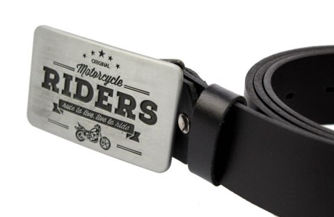 Klamra Bezniklowa Do Paska Sprzączka Pełna Blaszka Z Bolczykiem 40 mm Metalowa Solidna "Motocycle RIDERS" KBOL40/06 Klamra Bezniklowa Do Paska Sprzączka Pełna Blaszka Z Bolczykiem 40 mm Metalowa Solidna "Motocycle RIDERS" KBOL40/06