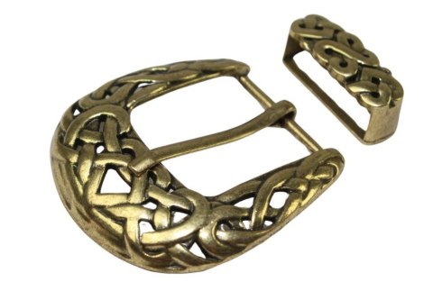 Klamra Bezniklowa Ozdobna Do Paska Damskiego Skórzanego Z Szlufką 30 mm Złota Klamra Bezniklowa Ozdobna Do Paska Damskiego Skórzanego Z Szlufką 30 mm Złota