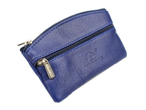 Kluczówka Średnia Dwa Zamki ANDRUS (PL) Skóra Naturalna 12 x 7 x 1 [cm]