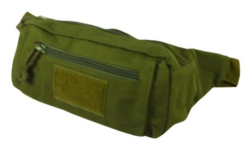 Materiałowa Wodoodporna Militarna Saszetka Na Pas Biodrówka Nerka PolskaGalanteria BL141 25x13x4 Materiałowa Wodoodporna Militarna Saszetka Na Pas Biodrówka Nerka PolskaGalanteria BL141 25x13x4