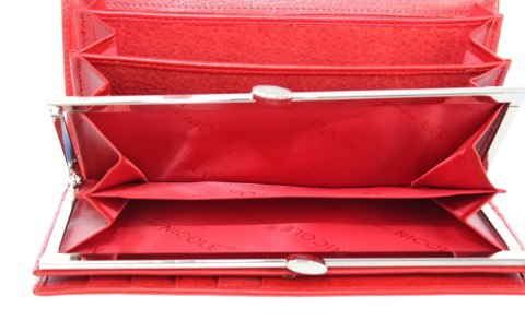 OUTLET Portfel Damski Skórzany NICOLE Długi Klamra I Klapka wewnątrz Skóra Naturalna 72402K OUTLET Portfel Damski Skórzany NICOLE Długi Klamra I Klapka wewnątrz Skóra Naturalna 72402K
