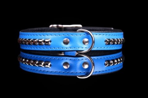 Obroża Dla Psa Ze Skóry Naturalnej Z Kostkami ZOO LESZCZ (PL) 20 mm 37-43 [cm] ZL078