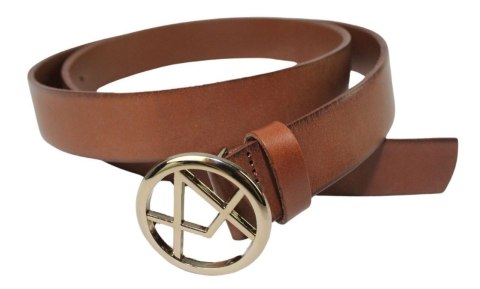 Pasek Damski Skórzany Arucce (PL) Skóra Licowa EXTRA 30 mm BRĄZOWY Złota Ozdobna Klamra Pasek Damski Skórzany Arucce (PL) Skóra Licowa EXTRA 30 mm BRĄZOWY Złota Ozdobna Klamra