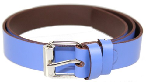Pasek Damski Skórzany Arucce (PL) Skóra Licowa EXTRA 30 mm INDYGO Klamra z Rolką Pasek Damski Skórzany Arucce (PL) Skóra Licowa EXTRA 30 mm INDYGO Klamra z Rolką
