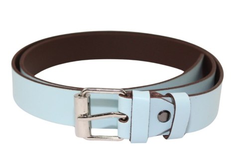 Pasek Damski Skórzany Arucce (PL) Skóra Licowa EXTRA 30 mm NIEBIESKI Klamra Srebrna z Rolką Pasek Damski Skórzany Arucce (PL) Skóra Licowa EXTRA 30 mm NIEBIESKI Klamra Srebrna z Rolką