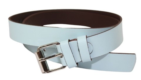 Pasek Damski Skórzany Arucce (PL) Skóra Licowa EXTRA 30 mm NIEBIESKI Klamra Srebrna z Rolką Pasek Damski Skórzany Arucce (PL) Skóra Licowa EXTRA 30 mm NIEBIESKI Klamra Srebrna z Rolką