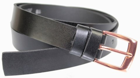 Pasek Damski Skórzany Arucce (PL) Skóra Licowa EXTRA Gładki 25 mm CZARNY Miedziana Klamra Pasek Damski Skórzany Arucce (PL) Skóra Licowa EXTRA Gładki 25 mm CZARNY Miedziana Klamra