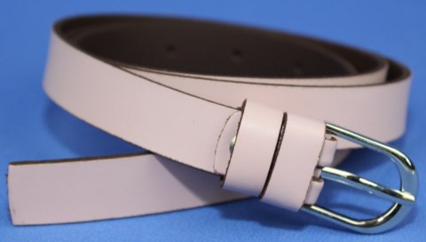 Pasek Damski Skórzany Gładki Arucce (PL) 20 mm PUDROWY RÓŻ Wąski Pasek Damski Skórzany Gładki Arucce (PL) 20 mm PUDROWY RÓŻ Wąski