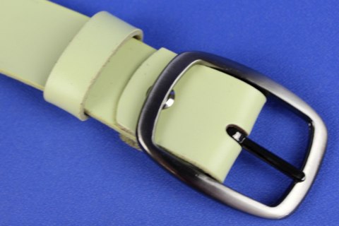Pasek Damski Skórzany Gładki COMPLEX (PL) 30 mm BARDZO JASNY ŻÓŁTY Szeroki Pasek Damski Skórzany Gładki COMPLEX (PL) 30 mm BARDZO JASNY ŻÓŁTY Szeroki