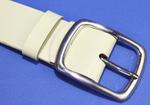 Pasek Damski Skórzany Gładki COMPLEX (PL) 40 mm BARDZO JASNY ŻÓŁTY Szeroki Pasek Damski Skórzany Gładki COMPLEX (PL) 40 mm BARDZO JASNY ŻÓŁTY Szeroki