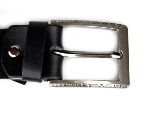 Pasek Damski Skórzany Gładki COMPLEX (PL) 40 mm CZARNY Szeroki Nadwymiar XXL Pasek Damski Skórzany Gładki COMPLEX (PL) 40 mm CZARNY Szeroki Nadwymiar XXL