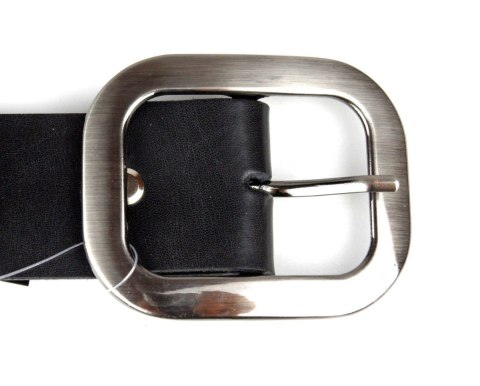 Pasek Damski Skórzany Gładki COMPLEX (PL) 40 mm CZARNY Szeroki Nadwymiar XXL Pasek Damski Skórzany Gładki COMPLEX (PL) 40 mm CZARNY Szeroki Nadwymiar XXL