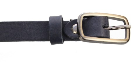 Pasek Damski Skórzany Gładki CezMar (PL) 20 mm Skóra Licowa GRANATOWY Wąski Pasek Damski Skórzany Gładki CezMar (PL) 20 mm Skóra Licowa GRANATOWY Wąski