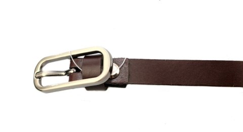 Pasek Damski Skórzany PAS-MAX 15 mm CZEKOLADOWY Wąski k43 Pasek Damski Skórzany PAS-MAX 15 mm CZEKOLADOWY Wąski k43