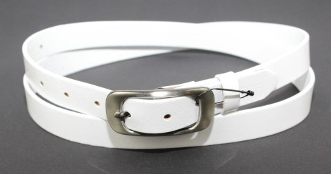 Pasek Damski Skórzany PAS-MAX (PL) Skóra Licowa EXTRA Gładki 25 mm BIAŁY K10 Pasek Damski Skórzany PAS-MAX (PL) Skóra Licowa EXTRA Gładki 25 mm BIAŁY K10