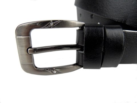 Pasek Damski Skórzany PAS-MAX (PL) Skóra Licowa EXTRA Gładki 25 mm CZARNY k91 Pasek Damski Skórzany PAS-MAX (PL) Skóra Licowa EXTRA Gładki 25 mm CZARNY k91