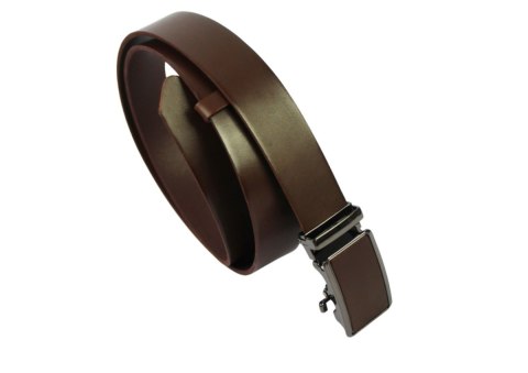 Pasek Męski MASSIMO (PL) Skóra Licowa EXTRA 35 mm CZEKOLADOWY Gładki Klamra Samozaciskowa SREBRNA 35 ZE SKÓRZANĄ WSTAWKĄ Pasek Męski MASSIMO (PL) Skóra Licowa EXTRA 35 mm CZEKOLADOWY Gładki Klamra Samozaciskowa SREBRNA 35 ZE SKÓRZANĄ WSTAWKĄ