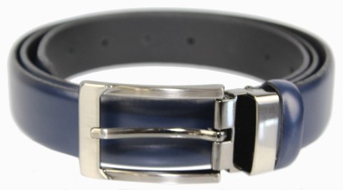 Pasek Męski PAS-MAX (PL) Skórzany ZAOKRĄGLONY Z Połyskiem Gładki Klamra Nowoczesna Skóra Licowa 30 mm GRANATOWY Pasek Męski PAS-MAX (PL) Skórzany ZAOKRĄGLONY Z Połyskiem Gładki Klamra Nowoczesna Skóra Licowa 30 mm GRANATOWY