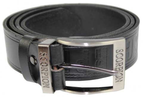 Pasek Męski Skórzany ARUCCE (PL) SCORPION Skóra Licowa 40 mm DW CZARNY Pasek Męski Skórzany ARUCCE (PL) SCORPION Skóra Licowa 40 mm DW CZARNY