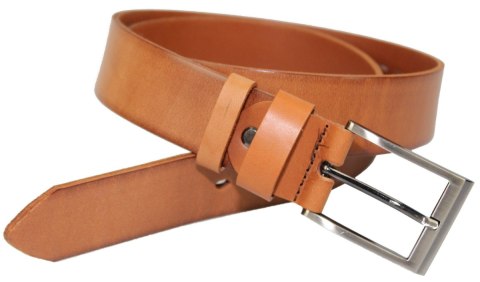 Pasek Męski Skórzany ARUCCE (PL) Skóra Licowa EXTRA 40 mm RUDY Gładki Klamra Tradycyjna Pasek Męski Skórzany ARUCCE (PL) Skóra Licowa EXTRA 40 mm RUDY Gładki Klamra Tradycyjna