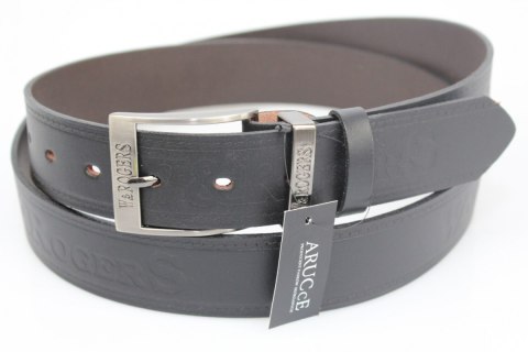 Pasek Męski Skórzany ARUCCE (PL) W&R ROGERS Skóra Licowa 40 mm DW CZARNY Pasek Męski Skórzany ARUCCE (PL) W&R ROGERS Skóra Licowa 40 mm DW CZARNY