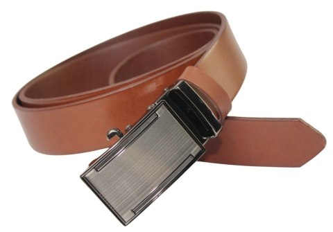 Pasek Męski Skórzany Arucce (PL) Skóra Licow EXTRA 35 mm BRĄZOWY Gładki Klamra Samozaciskowa Srebrna 2 Pasek Męski Skórzany Arucce (PL) Skóra Licow EXTRA 35 mm BRĄZOWY Gładki Klamra Samozaciskowa Srebrna 2